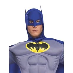 DC Comics Batman Deluxe Adult Costume -Entertainment Toy Store Batman Deluxe Adult Costume Close Up 889054