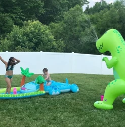Giant Inflatable T-Rex Dinosaur Yard Sprinkler 1.9m Tall! -Entertainment Toy Store BigMouth Inc Dinosaur Sprinkler IRL 00004