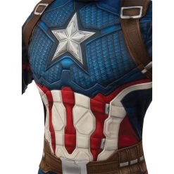 Marvel Captain America Deluxe Adult Costume -Entertainment Toy Store Captain America Deluxe Adult Costume Close Up 2 700734