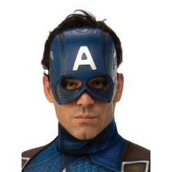 Marvel Captain America Deluxe Adult Costume -Entertainment Toy Store Captain America Deluxe Adult Costume Close Up 700734