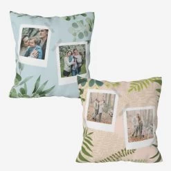 Prima Leafy Polaroid - Personalised Cushion Cover