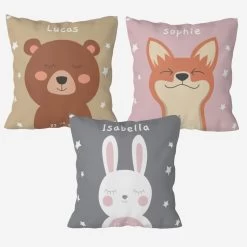 Prima Sleepy Animals - Personalised Cushion Cover