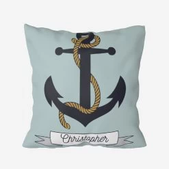 Prima Sailor's Anchor - Personalised Cushion Cover