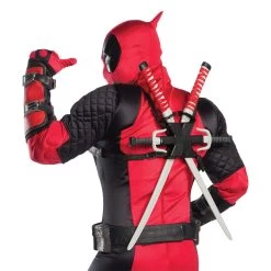 Marvel Deadpool Collector's Edition Adult Costume 11 Marvel Deadpool Collector's Edition Adult Costume -Entertainment Toy Store Deadpool Collector s Edition Adult Costume Close Up 3 811000