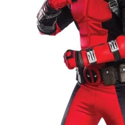 Marvel Deadpool Collector's Edition Adult Costume 12 Marvel Deadpool Collector's Edition Adult Costume -Entertainment Toy Store Deadpool Collector s Edition Adult Costume Close Up 811000