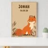 Personalised Friendly Fox Kids Poster -Entertainment Toy Store FOX d
