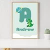 Personalised Initial Name Kids Poster -Entertainment Toy Store Letter