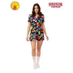 Stranger Things Eleven Mall Dress Adult Costume 11 Stranger Things Eleven Mall Dress Adult Costume -Entertainment Toy Store Stranger Things Eleven Mall Dress Adult Costume RD 701016