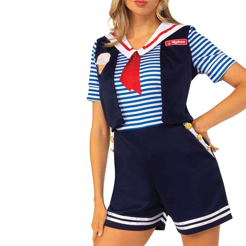 Stranger Things Robin Scoops Ahoy Adult Costume 5 Stranger Things Robin Scoops Ahoy Adult Costume - Image 3