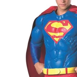 DC Comics Superman Collector's Edition Adult Costume -Entertainment Toy Store Superman Collector s Edition Adult Costume Close Up 909865