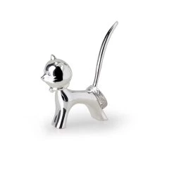 Silver Cat Ring Holder