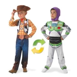 Disney Woody To Buzz Lightyear Deluxe Reversible Child Costume