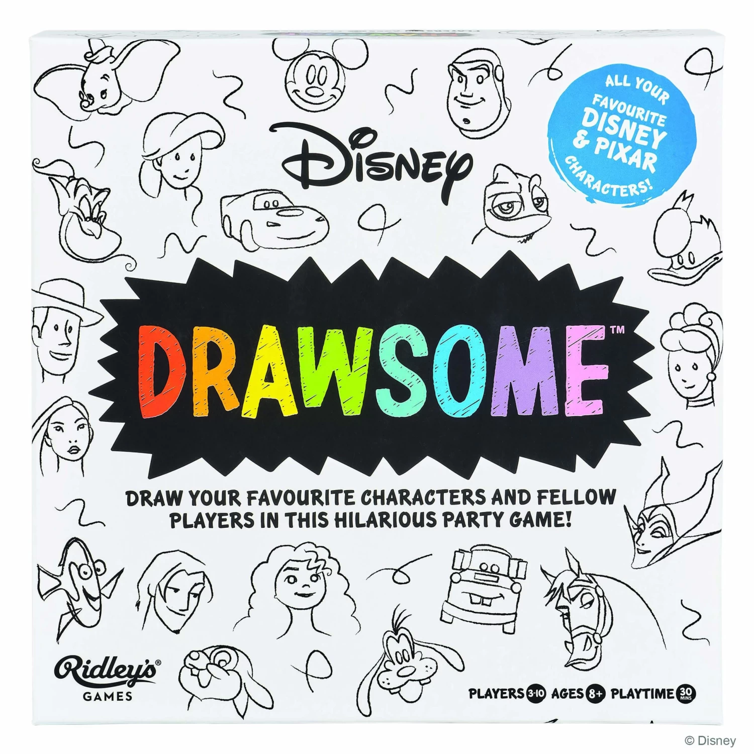 Disney Drawsome Party Game 3 Disney Drawsome Party Game