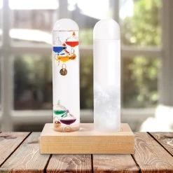 Dual Weather Station | Storm Glass & Galileo Thermometer
