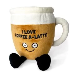 "I Love Coffee A-Latte" Plush Coffee