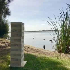 Giant Wooden Stacking Tower Blocks Outdoor Game 22 Giant Wooden Stacking Tower Blocks Outdoor Game -Entertainment Toy Store Yellow Octopus Jumbo Wood Block Stacking Game 2