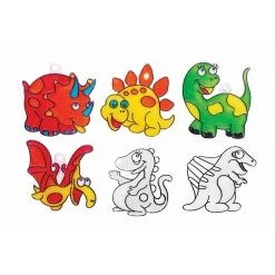 Make Your Own Dinosaur Suncatcher Kit -Entertainment Toy Store Yellow Octopus Make Your Own Dinosaur Suncatcher Kit 3