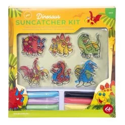 Make Your Own Dinosaur Suncatcher Kit -Entertainment Toy Store Yellow Octopus Make Your Own Dinosaur Suncatcher Kit 6
