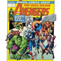 Avengers 500 Piece Puzzle | Marvel Comic Cover -Entertainment Toy Store Yellow Octopus Marvel Avengers Puzzle 500pc 2