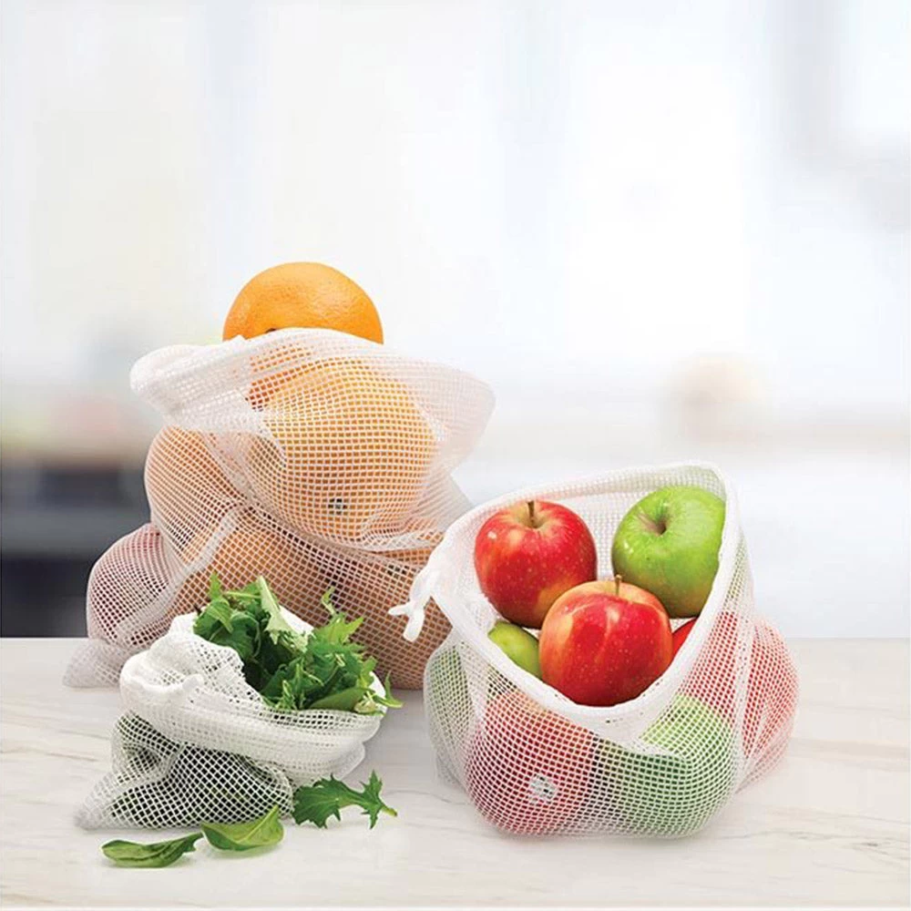 Reusable Mesh Produce Bags - Set Of 3 3 Reusable Mesh Produce Bags - Set Of 3