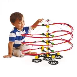 Skyrail Suspension Marble Rollercoaster 5m -Entertainment Toy Store Yellow Octopus Quercetti Skyrail Suspension Basic Rollercoaster 1