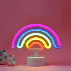 Rainbow Neon Effect LED Lamp - It's A Sign