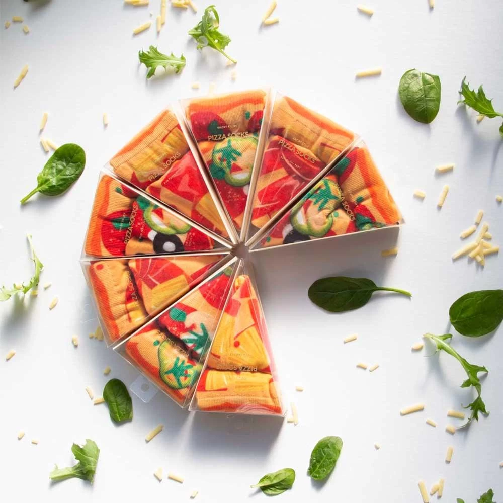 Pizza Slice Socks - One Pair 3 Pizza Slice Socks - One Pair