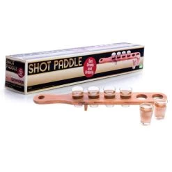 Shot Paddle Set With 6 Glasses