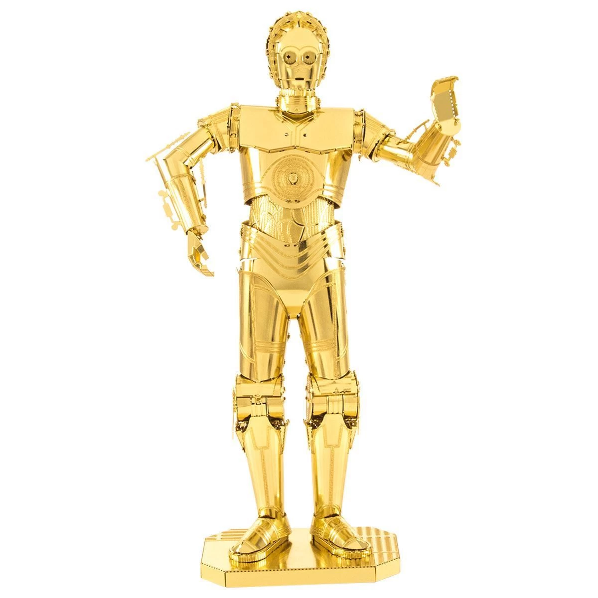 Star Wars C-3PO Gold Metal Model Kit | Metal Earth 3 Star Wars C-3PO Gold Metal Model Kit | Metal Earth