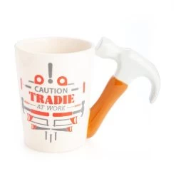 Tradie At Work Hammer Handle Mug