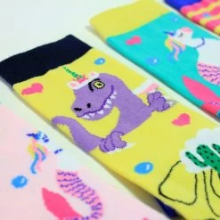 Unicorn Vs Llama In The Land Of The Cactus Oddsocks | 6 Socks 8 Unicorn Vs Llama In The Land Of The Cactus Oddsocks | 6 Socks -Entertainment Toy Store Yellow Octopus Unicorn Vs Llama In The Land Of The Cactus 3