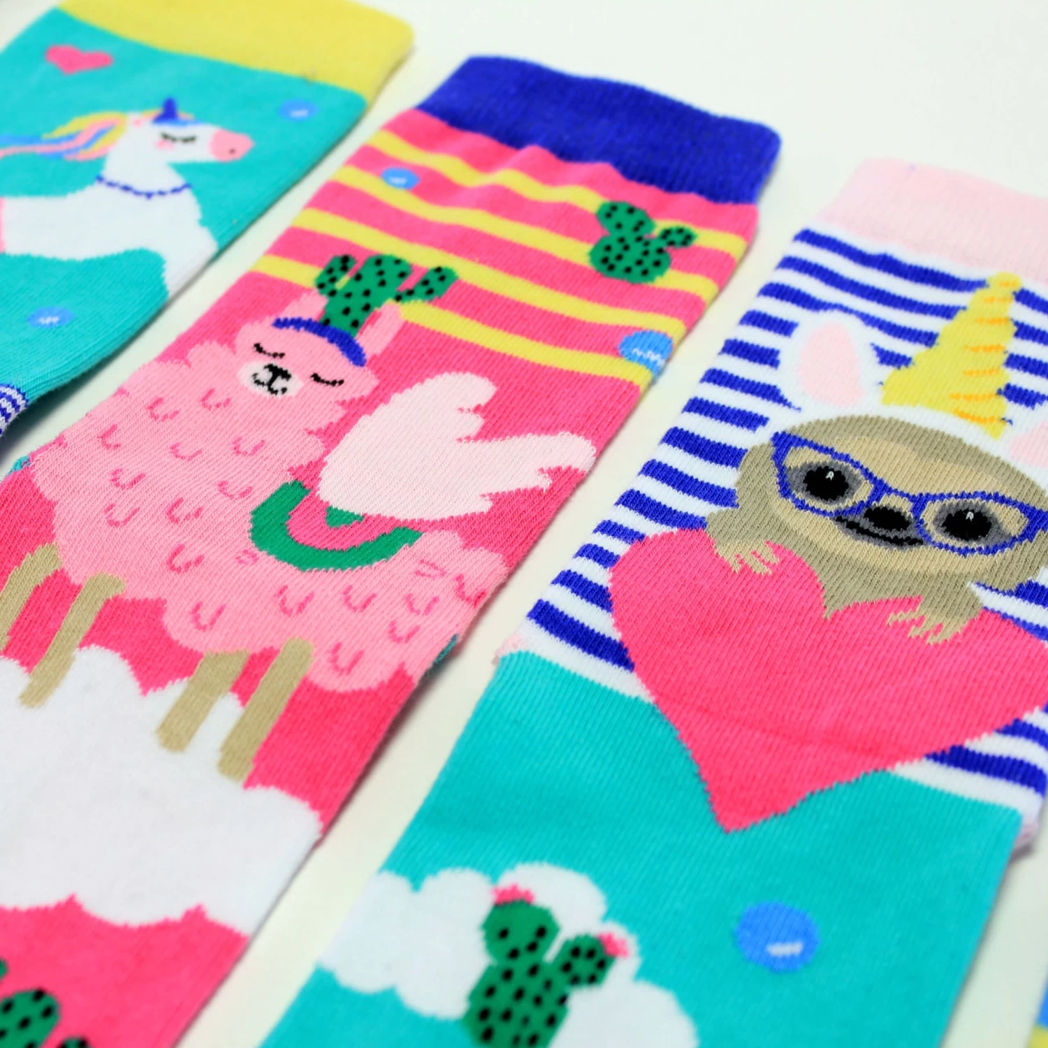 Unicorn Vs Llama In The Land Of The Cactus Oddsocks | 6 Socks 6 Unicorn Vs Llama In The Land Of The Cactus Oddsocks | 6 Socks - Image 4