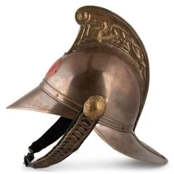 Vintage MFB Fireman Helmet Replica -Entertainment Toy Store Yellow Octopus Vintage MFB Fire Brigade Helmet 2