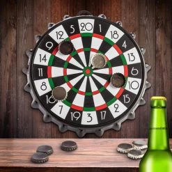 Magnetic Bottle Cap Dart Board