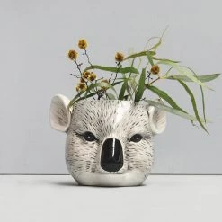 Ceramic Koala Planter Pot | White Moose