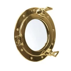 Brass Nautical Porthole Mirror- 30cm