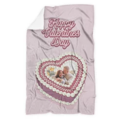 Prima Personalised Blanket – Retro Heart Cake | 152 X 203cm