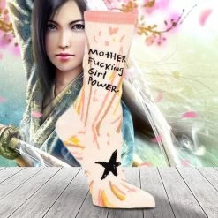 Socks For Ladies Who Sh#t Positivity -Entertainment Toy Store blue q socks for ladies who sh t positivity mother fucking girl power yellow octopus 30803291786