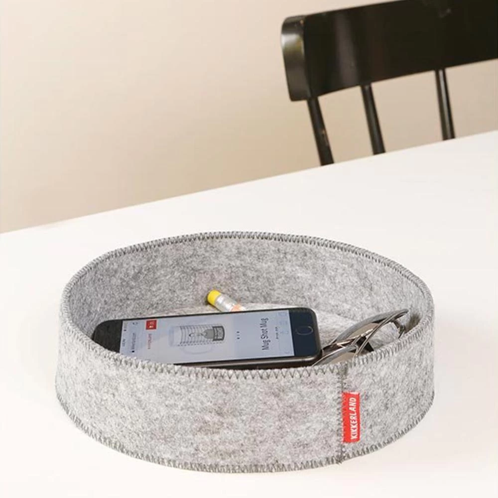 Kikkerland Set Of 2 Felt Catch-All Trays 6 Kikkerland Set Of 2 Felt Catch-All Trays - Image 4