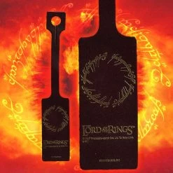 Lord Of The Rings Leather 'One Ring' Inscription Luggage Tag