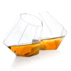 Set Of 2 Diamond Whiskey Tumblers -Entertainment Toy Store thumbsup set of 2 diamond whisky tumblers yellow octopus 30800779722