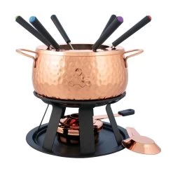 11 Piece Copper Fondue Set