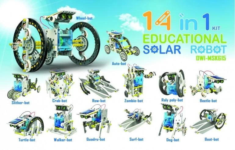 14-in-1 Solar Robot Construction Kit | 4M Kidz 4 14-in-1 Solar Robot Construction Kit | 4M Kidz - Image 2