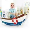 High Seas Rocker Boat -Entertainment Toy Store yellow octopus High Seas Rocker with child 3