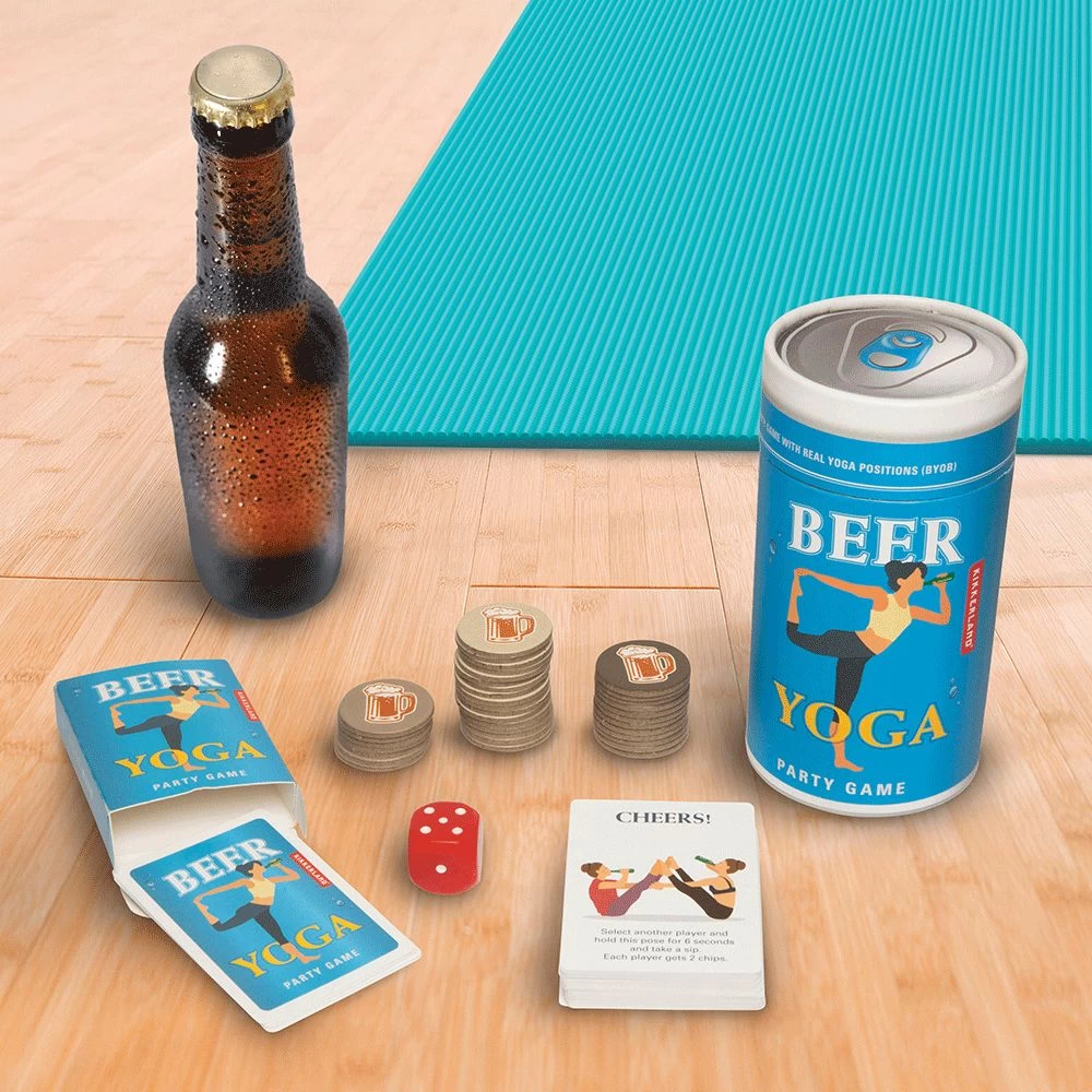 Kikkerland Beer Yoga Set 3 Kikkerland Beer Yoga Set
