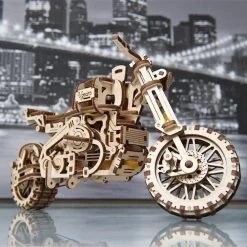 Ugears Mechanical Scrambler UGR-10 Motorbike & Sidecar Model Kit -Entertainment Toy Store yellow octopus Ugears Motorcycle Scrambler UGR 10 with sidecar26 max 1100