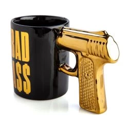 BAD A$$ 3D Gun Handle Mug -Entertainment Toy Store yellow octopus bad ass gun handle mug 2