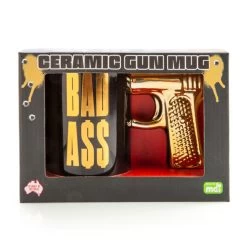 BAD A$$ 3D Gun Handle Mug -Entertainment Toy Store yellow octopus bad ass gun handle mug 5