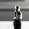 Lewis Chess Queen Pewter Bottle Stopper -Entertainment Toy Store yellow octopus british museum pewter queen bottle stopper 1