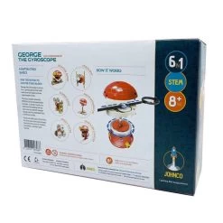 George The 6-in-1 Gyroscope Kit -Entertainment Toy Store yellow octopus george the gyroscope 6 in 1 set 2